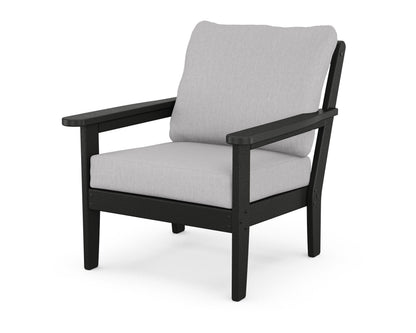 Country Living Cottage Deep Seating Chair in Black / Granite