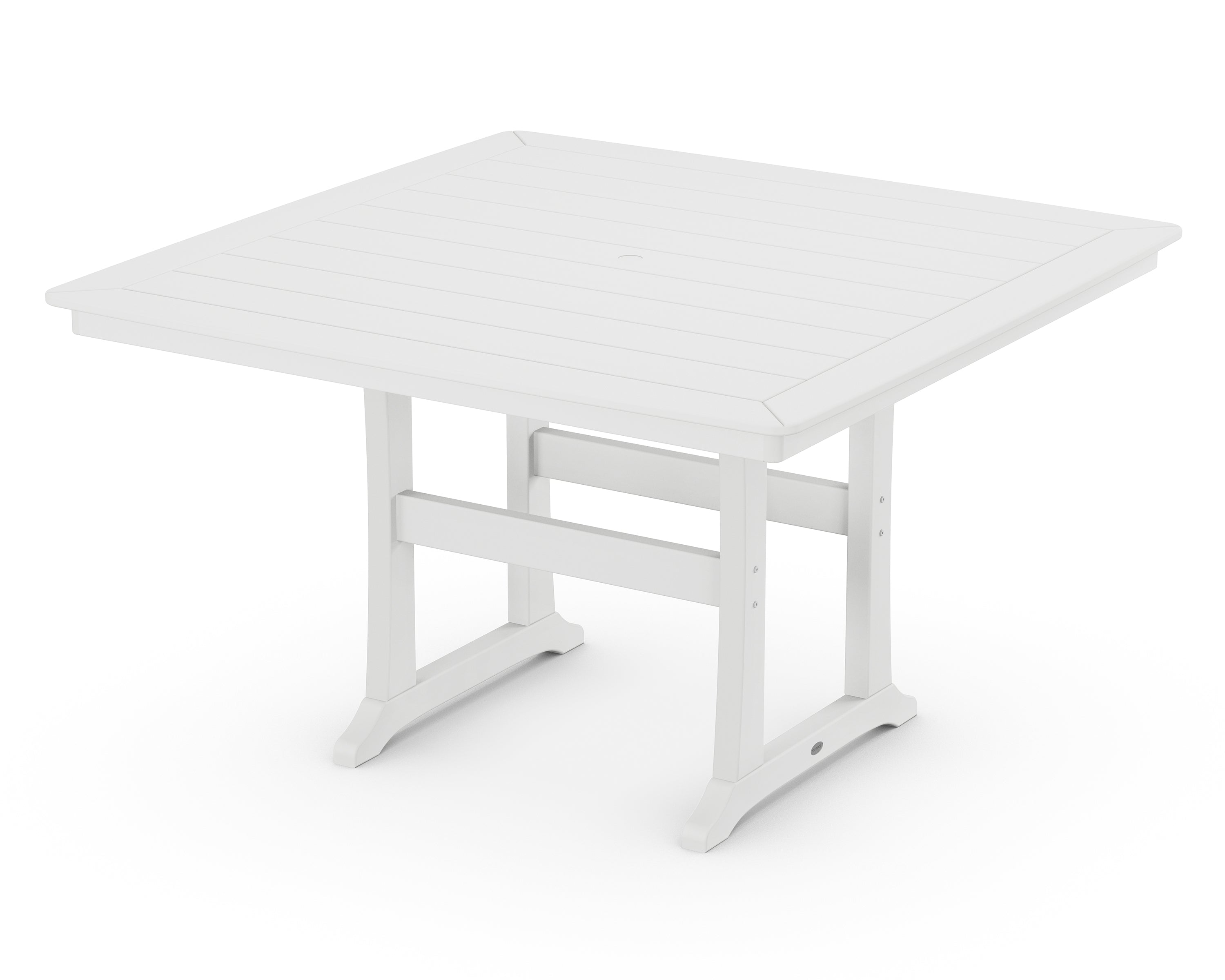 POLYWOOD® Nautical Trestle 59" Counter Table in White