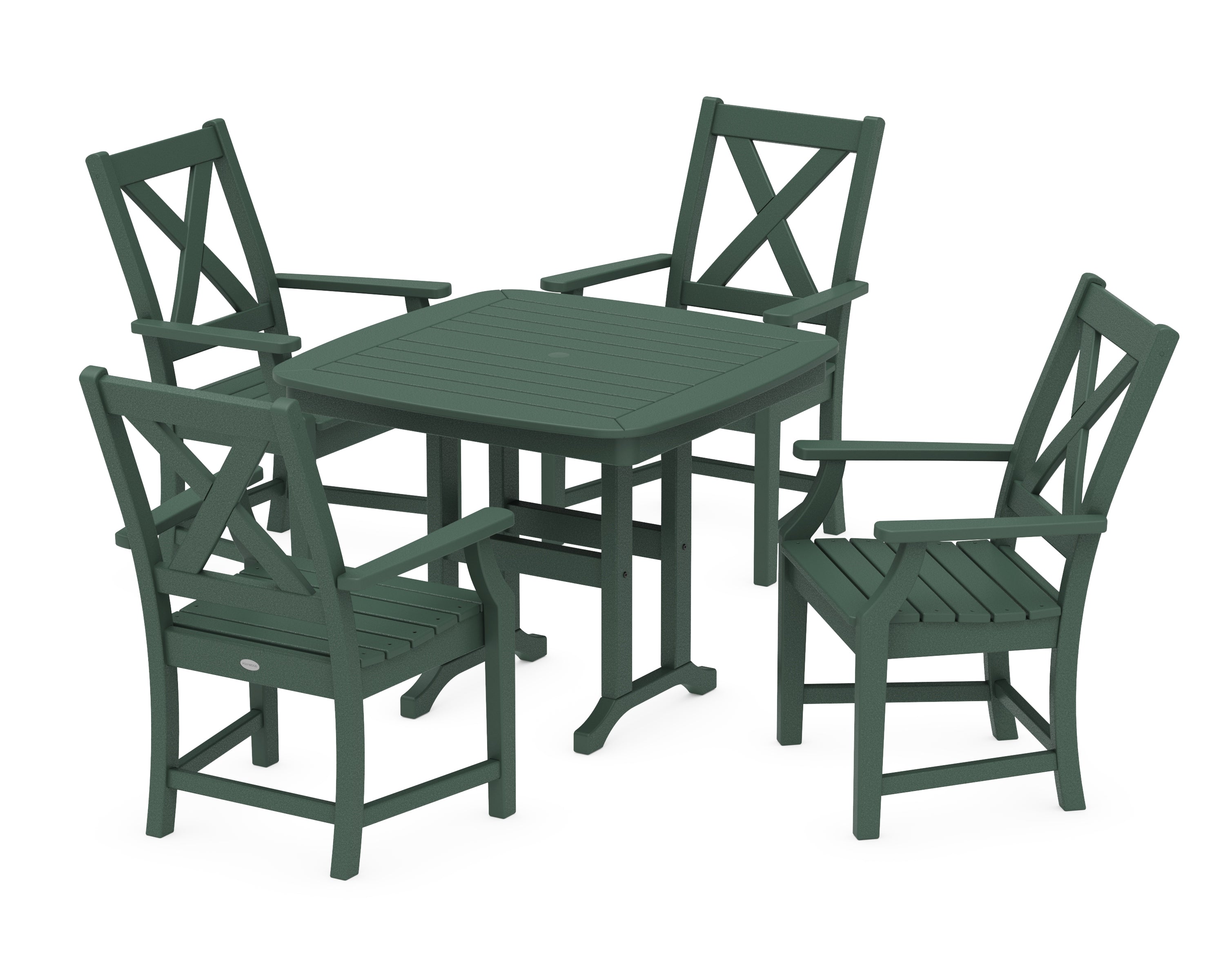POLYWOOD® Braxton 5-Piece Dining Set in Green