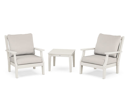 Country Living Wovendale 3-Piece Deep Seating Set in Sand / Cast Ash