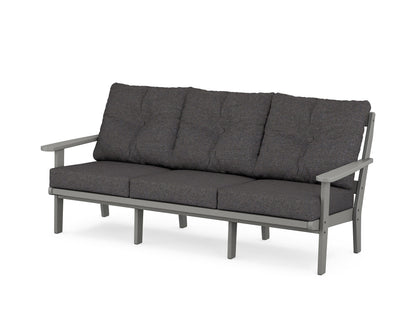 POLYWOOD® Mission Deep Seating Sofa in Slate Grey / Ash Charcoal