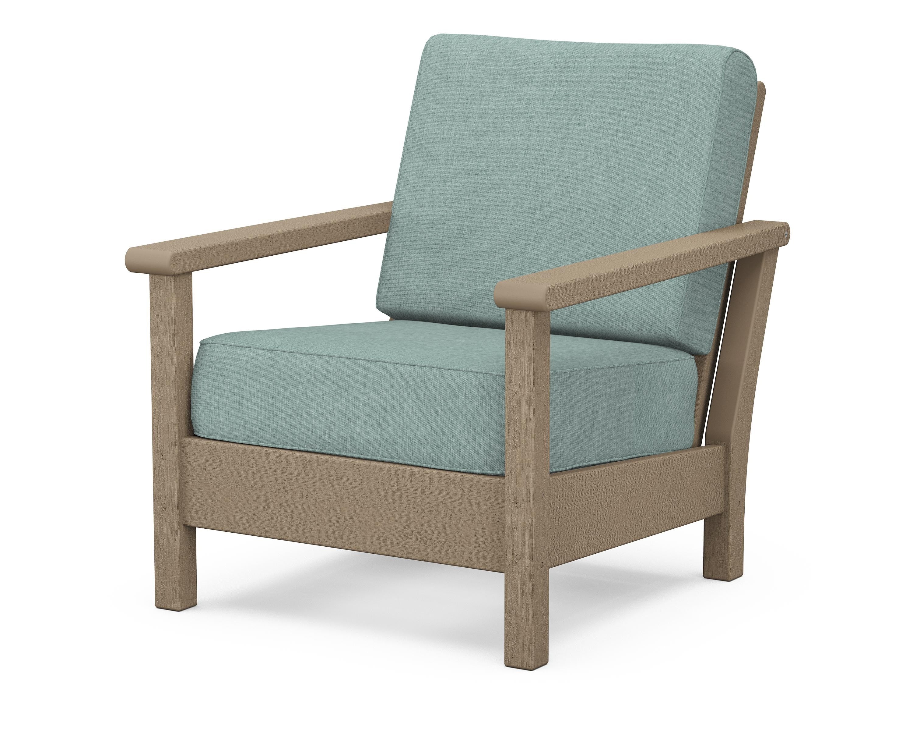 POLYWOOD® Harbour Deep Seating Chair in Vintage Sahara / Glacier Spa