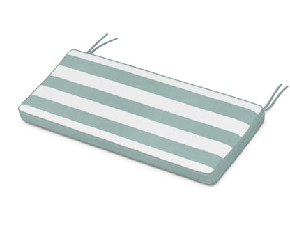 Martha Stewart by POLYWOOD® Chinoiserie Bench Seat Cushion in Cabana Stripe Glacier Spa