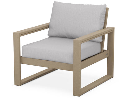 POLYWOOD® EDGE Club Chair in Vintage Sahara / Granite