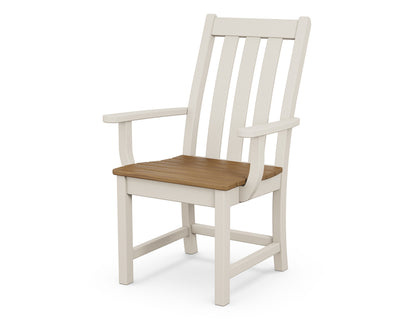 POLYWOOD® Vineyard Dining Arm Chair in Sand / Natural