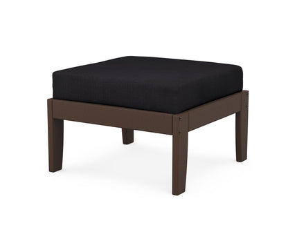 Unbranded Modular Ottoman - Classic in Mahogany / Midnight Linen