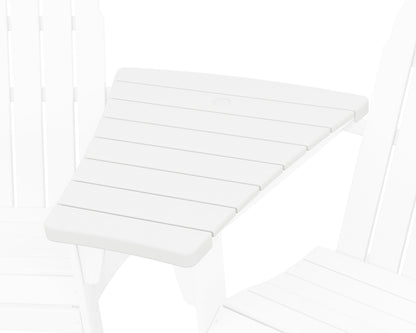 POLYWOOD® 400 Series Angled Adirondack Connecting Table in White