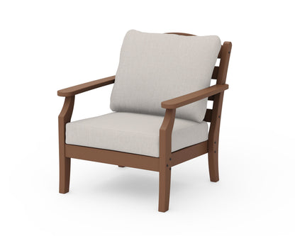 Draper James™ by  POLYWOOD® Savannah Deep Seating Chair in Teak / Cast Ash