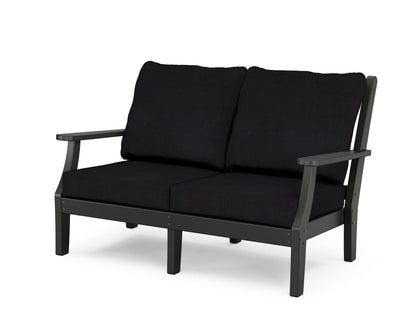 Country Living Wovendale Deep Seating Loveseat in Black / Midnight Linen