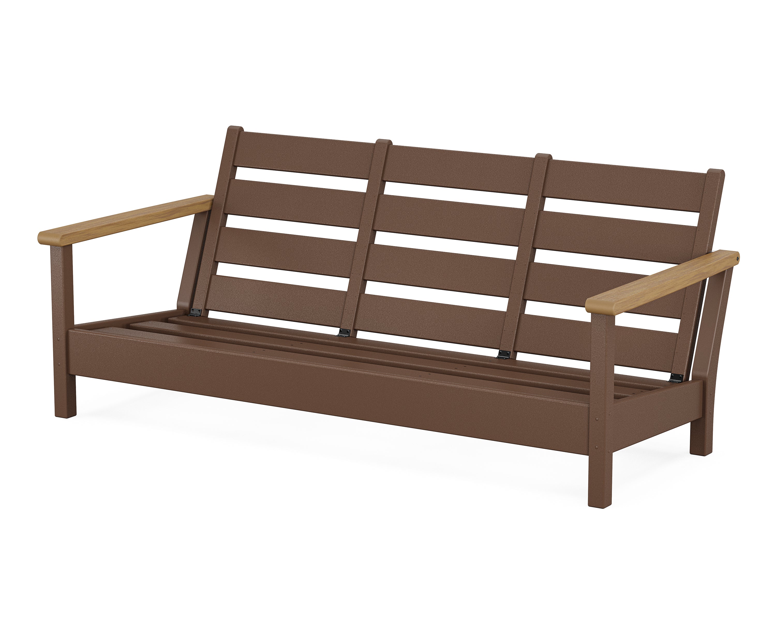 POLYWOOD® Harbour Sofa Frame in Mahogany / Natural