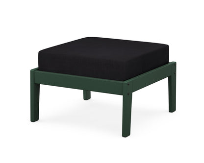 Unbranded Deep Seating Ottoman in Green / Midnight Linen