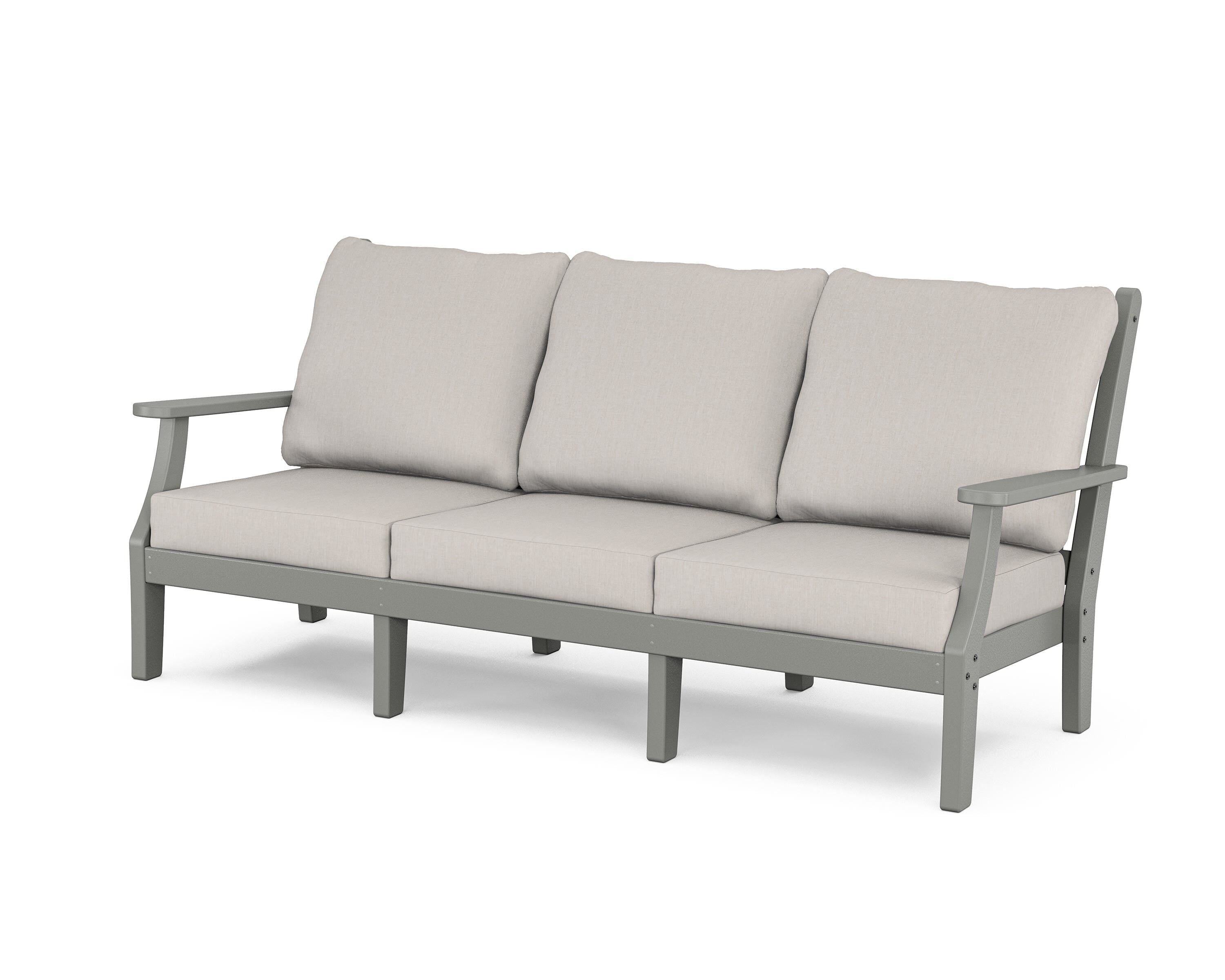 Country Living Wovendale Deep Seating Sofa in Slate Grey / Cast Ash