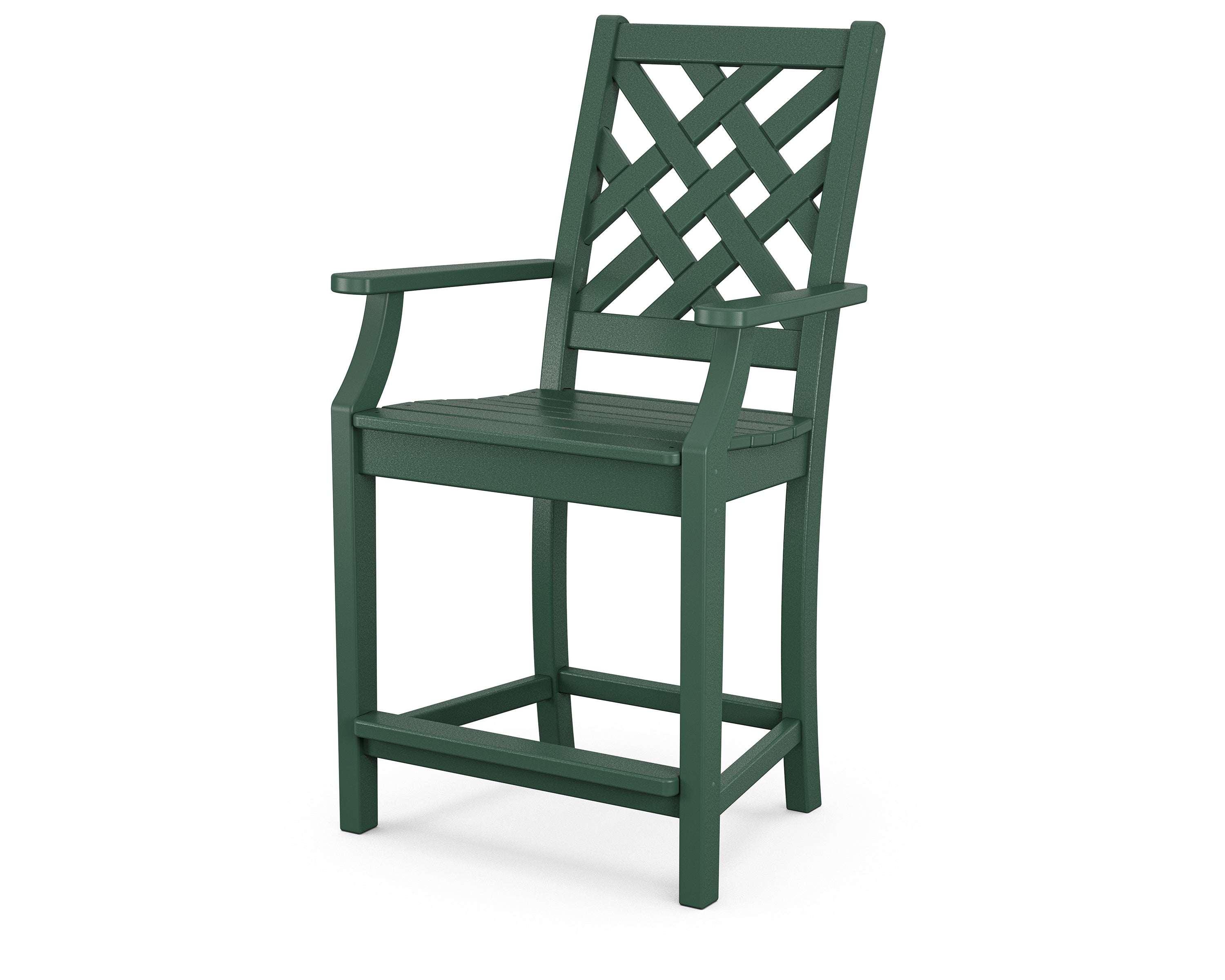 Country Living Wovendale Counter Arm Chair in Green