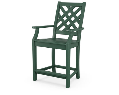 Country Living Wovendale Counter Arm Chair in Green