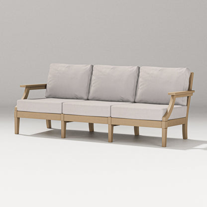 PW Designer Series Estate Sofa in Vintage Sahara / Dune Burlap