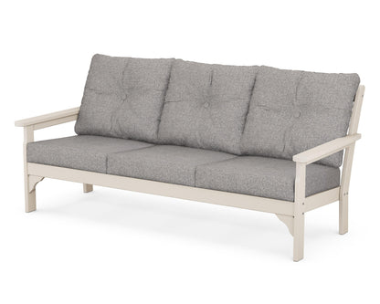 POLYWOOD® Vineyard Deep Seating Sofa in Sand / Grey Mist