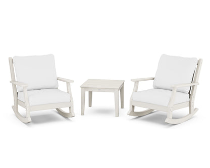 Country Living Wovendale 3-Piece Deep Seating Rocker Set in Sand / Natural