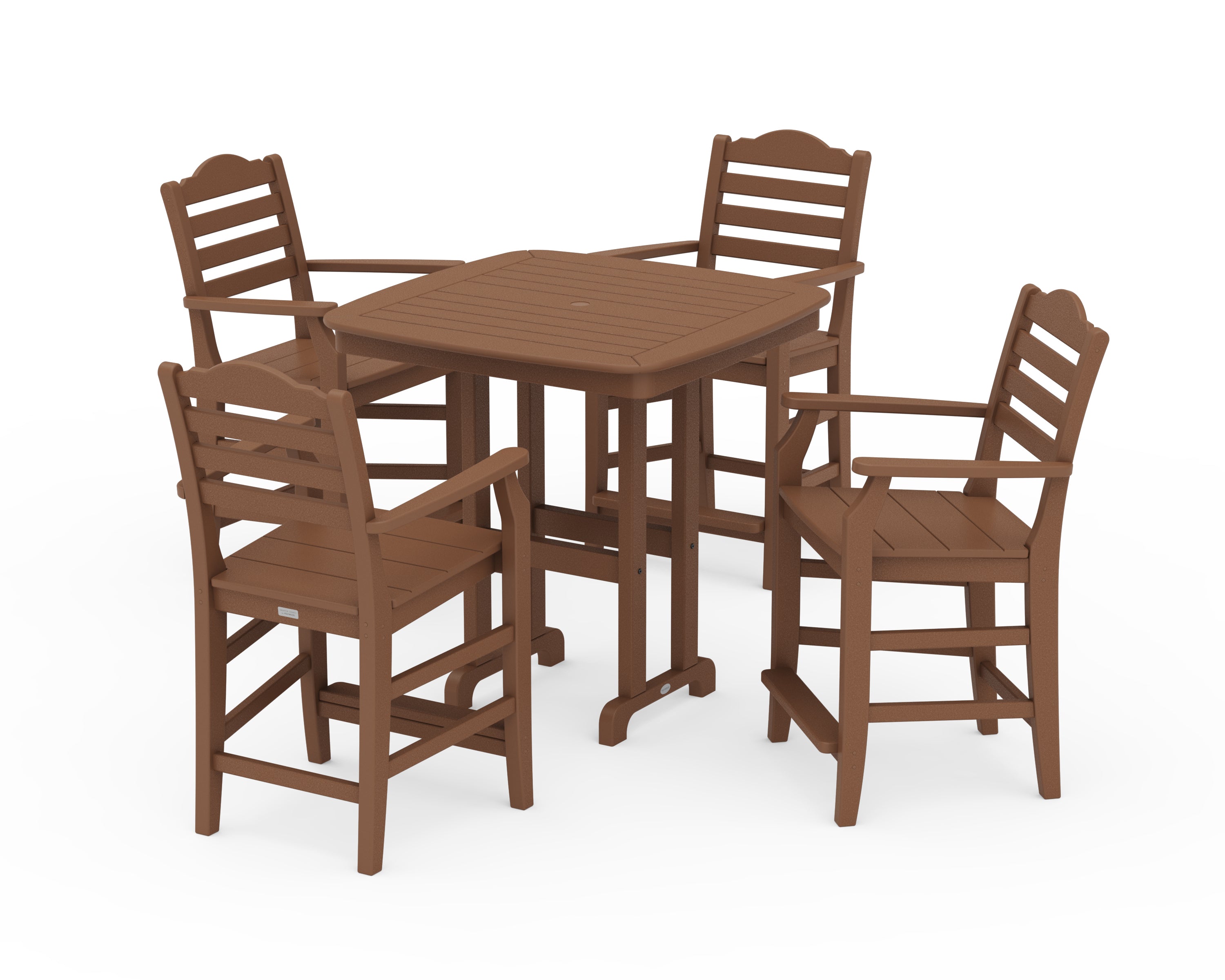 Draper James™ by  POLYWOOD® Savannah 5-Piece Counter Set in Teak