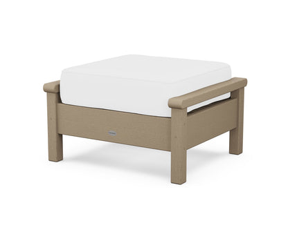 POLYWOOD® Harbour Deep Seating Ottoman in Vintage Sahara / Natural