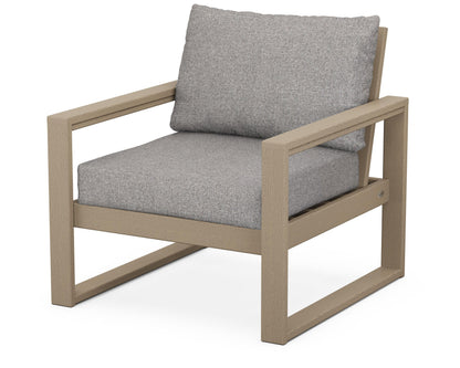 POLYWOOD® EDGE Club Chair in Vintage Sahara / Grey Mist