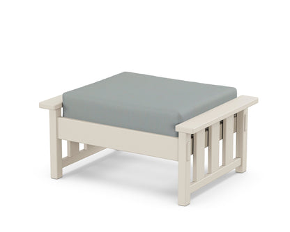 Martha Stewart by POLYWOOD® Acadia Deep Seating Ottoman in Sand / Spa