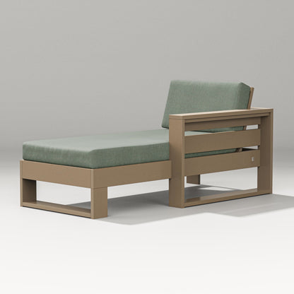 PW Designer Series Latitude Modular Right Arm Chaise in Vintage Sahara / Cast Sage