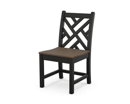 POLYWOOD® Chippendale Dining Side Chair in Black / Kona