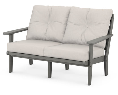 POLYWOOD® Lakeside Deep Seating Loveseat in Slate Grey / Cast Ash