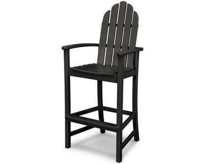 POLYWOOD® Classic Adirondack Bar Chair in Black