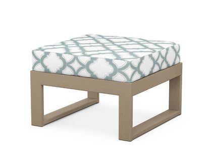 Unbranded Modular Ottoman - Modern in Vintage Sahara / Trellis Glacier Spa
