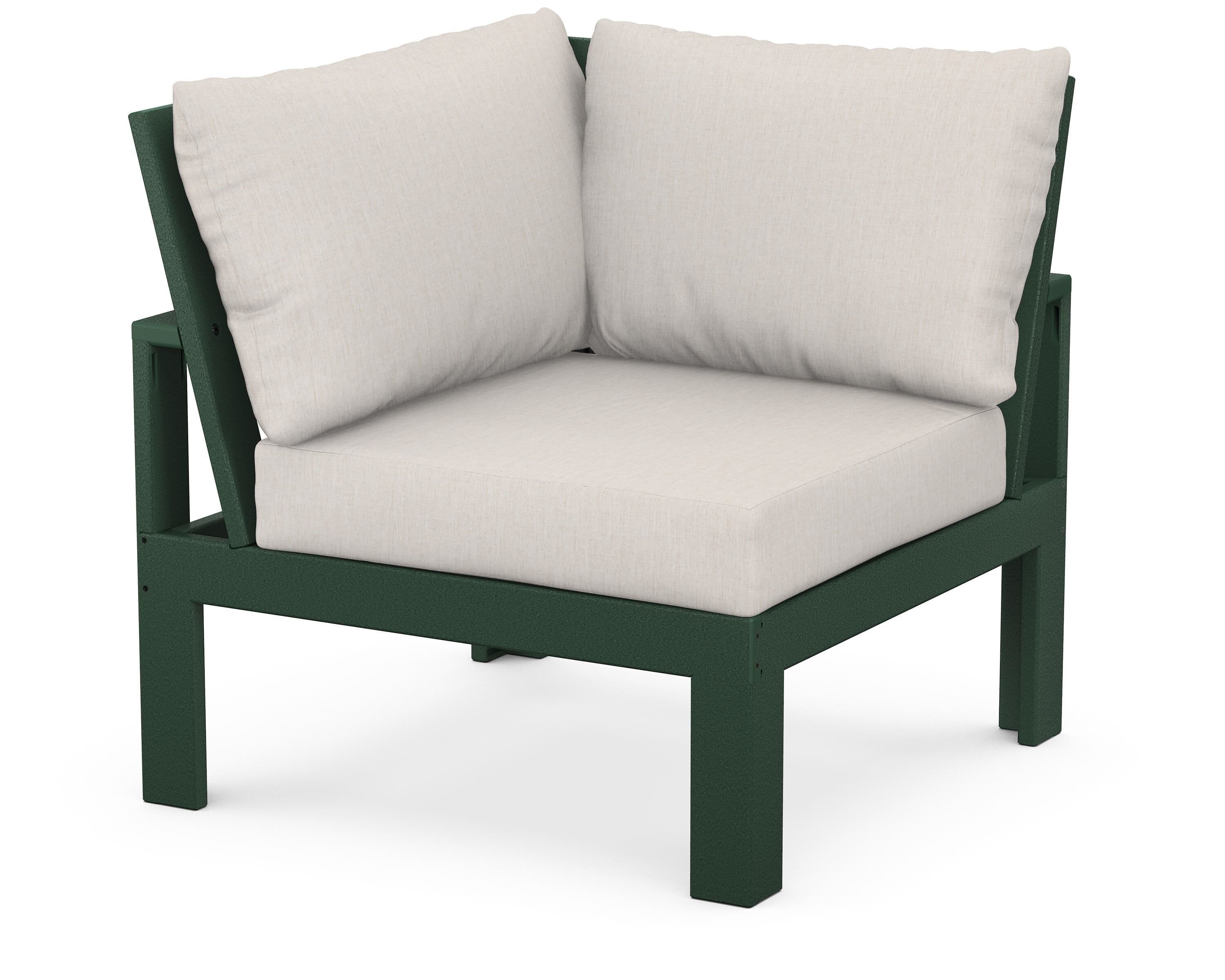 Unbranded Modular Corner Chair in Green / Cast Ash