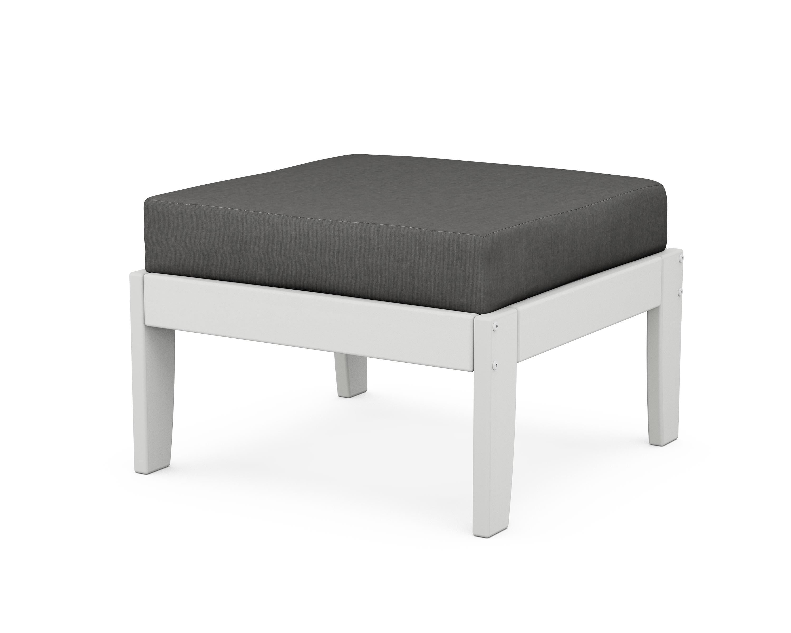 Unbranded Modular Ottoman - Classic in White / Spectrum Carbon