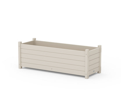 POLYWOOD® Nautical Rectangle Triple Planter Box in Sand