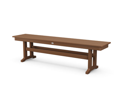 POLYWOOD® Farmhouse 65" Side Bench in Teak
