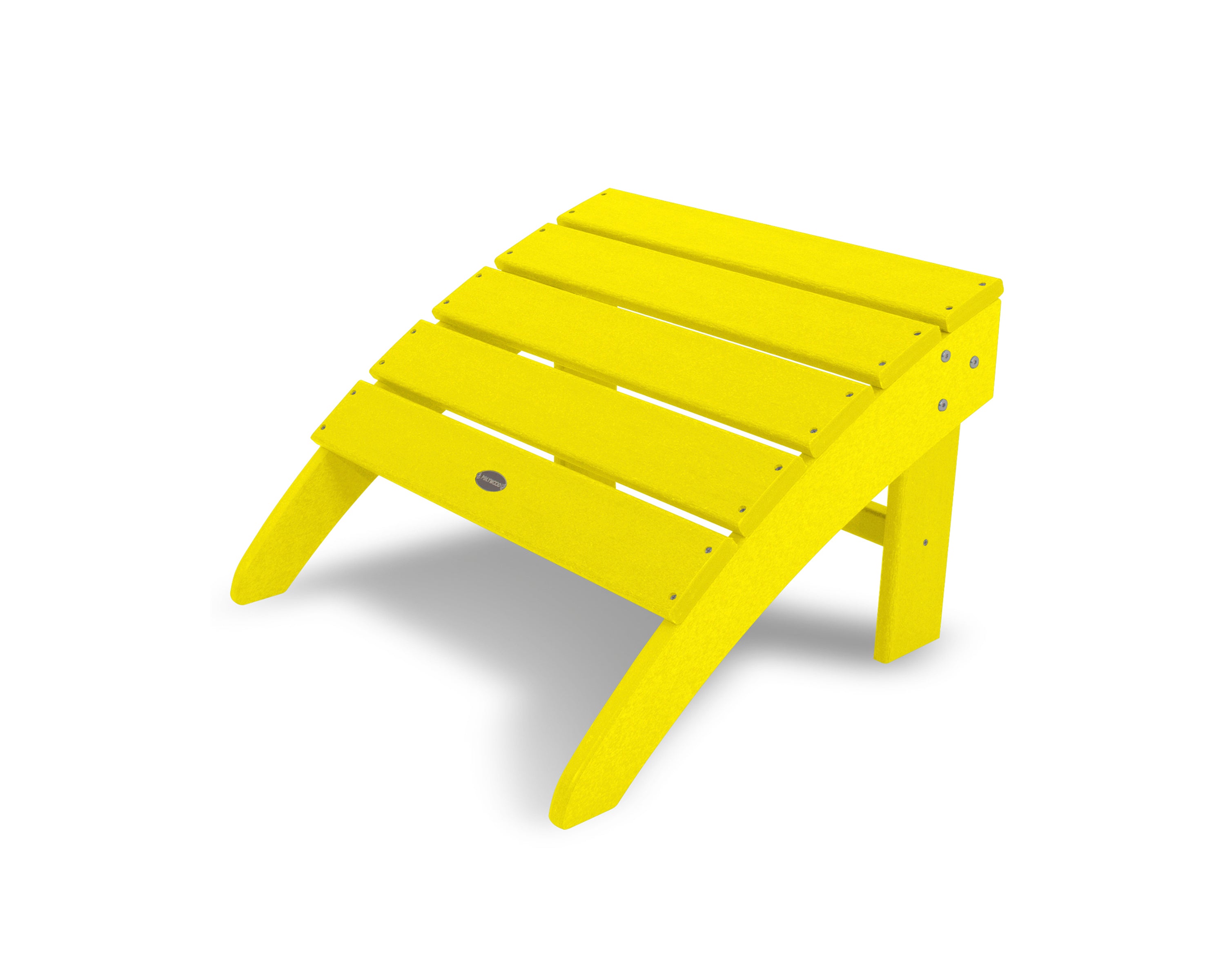 POLYWOOD® South Beach Adirondack Ottoman in Lemon