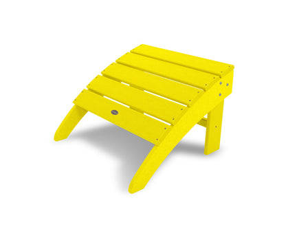 POLYWOOD® South Beach Adirondack Ottoman in Lemon