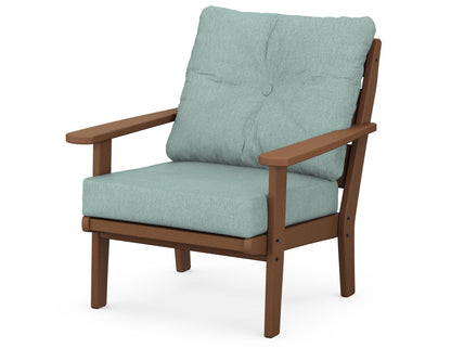POLYWOOD® Lakeside Deep Seating Chair in Teak / Glacier Spa