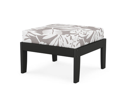 Unbranded Modular Ottoman - Classic in Black / Leaf Grey Mist