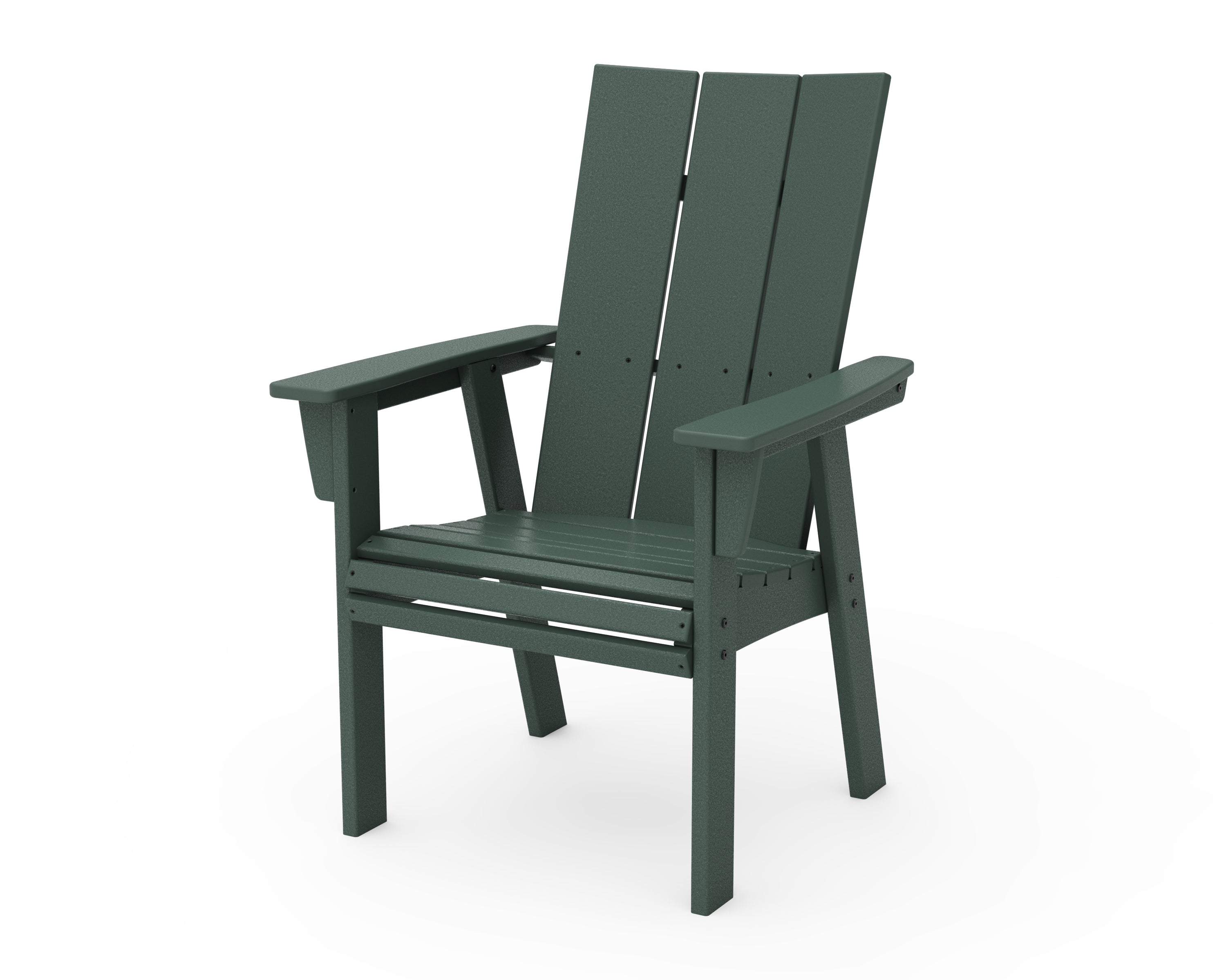POLYWOOD® Modern Curveback Adirondack Dining Chair in Green