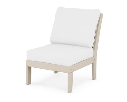 POLYWOOD® Braxton Modular Armless Chair in Sand / Natural