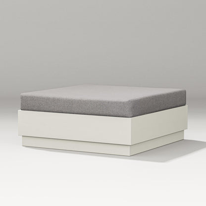 PW Designer Series Elevate Lounge Ottoman in Vintage White / Grey Mist