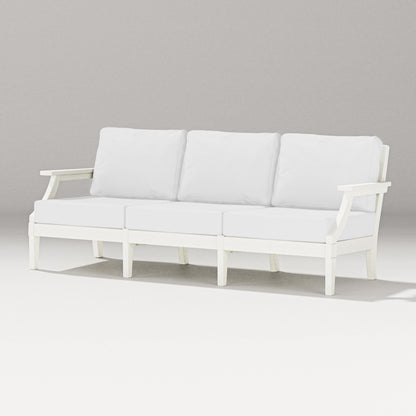 PW Designer Series Estate Sofa in Vintage White / Natural