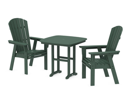 POLYWOOD® Nautical Adirondack 3-Piece Dining Set in Green