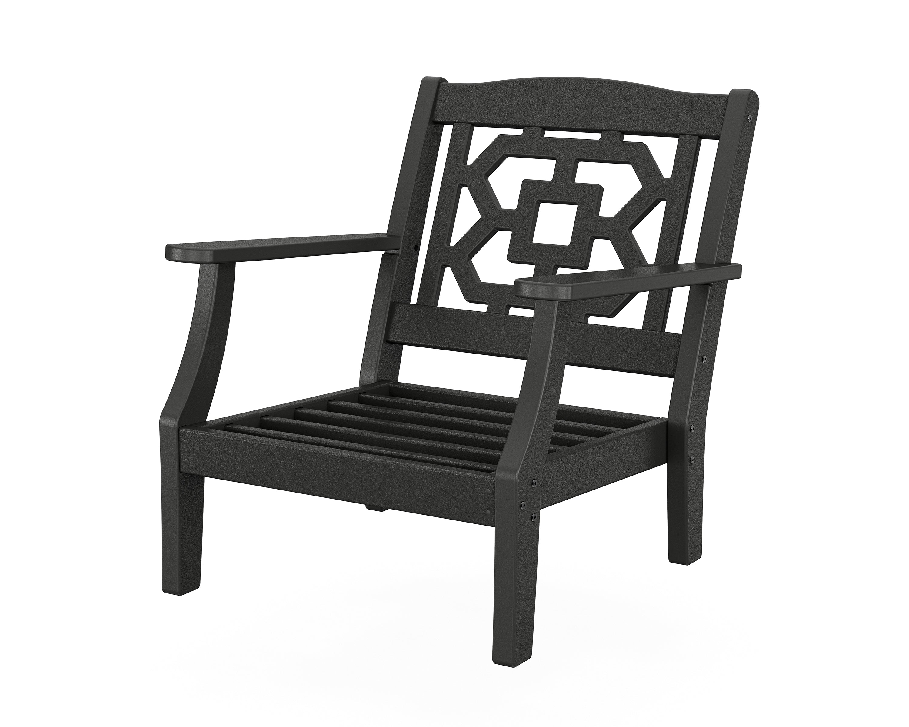 Martha Stewart by POLYWOOD® Chinoiserie Deep Seating Chair Frame in Black
