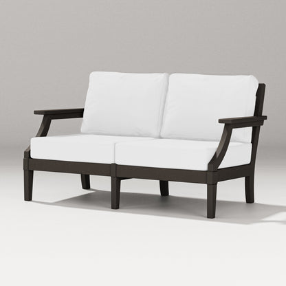 PW Designer Series Estate Loveseat in Vintage Coffee / Natural