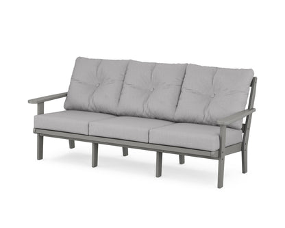 POLYWOOD® Mission Deep Seating Sofa in Slate Grey / Granite
