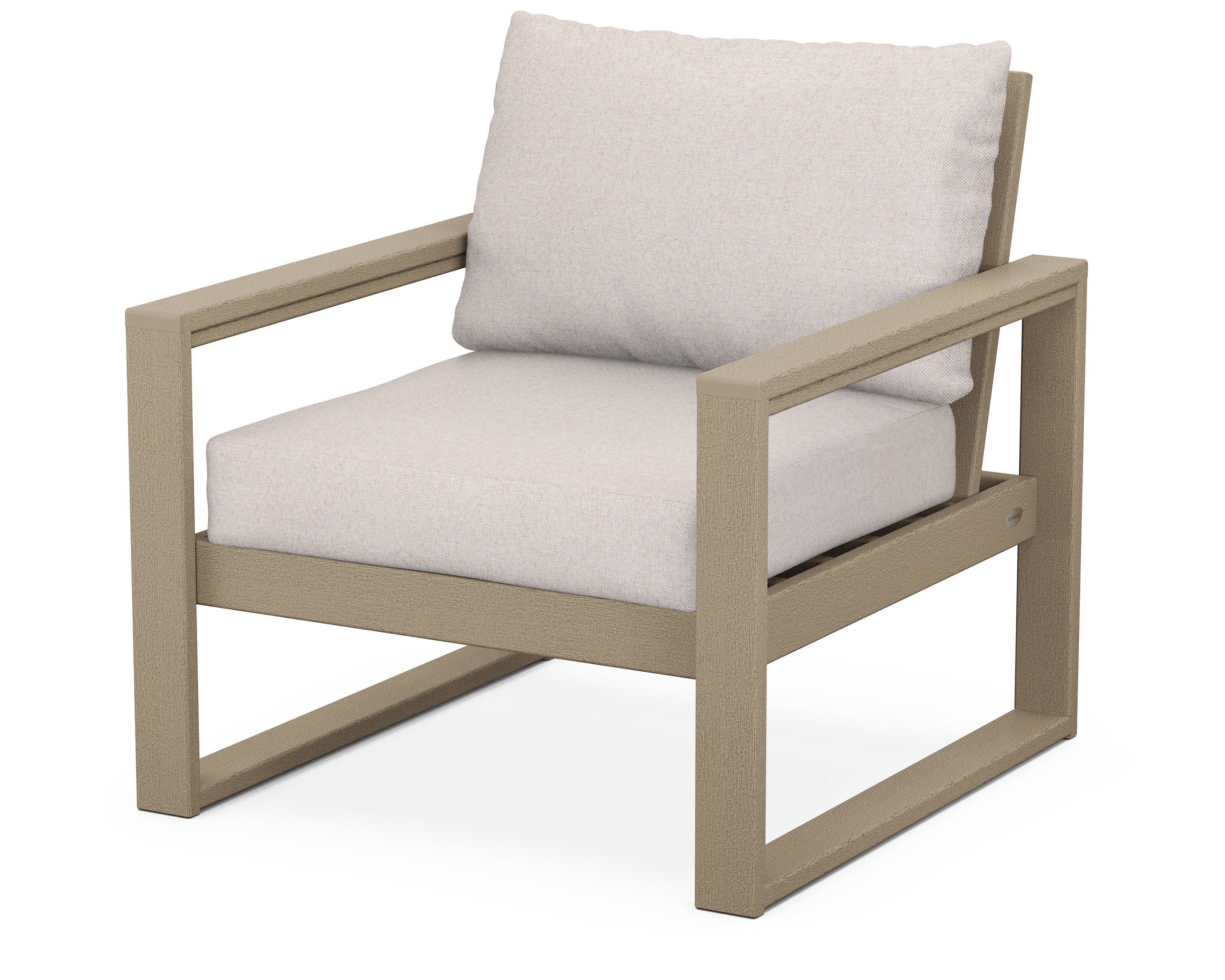POLYWOOD® EDGE Club Chair in Vintage Sahara / Dune Burlap
