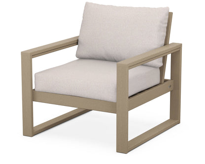 POLYWOOD® EDGE Club Chair in Vintage Sahara / Dune Burlap