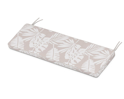 Martha Stewart by POLYWOOD® Chinoiserie Bench Seat Cushion in Leaf Dune Burlap