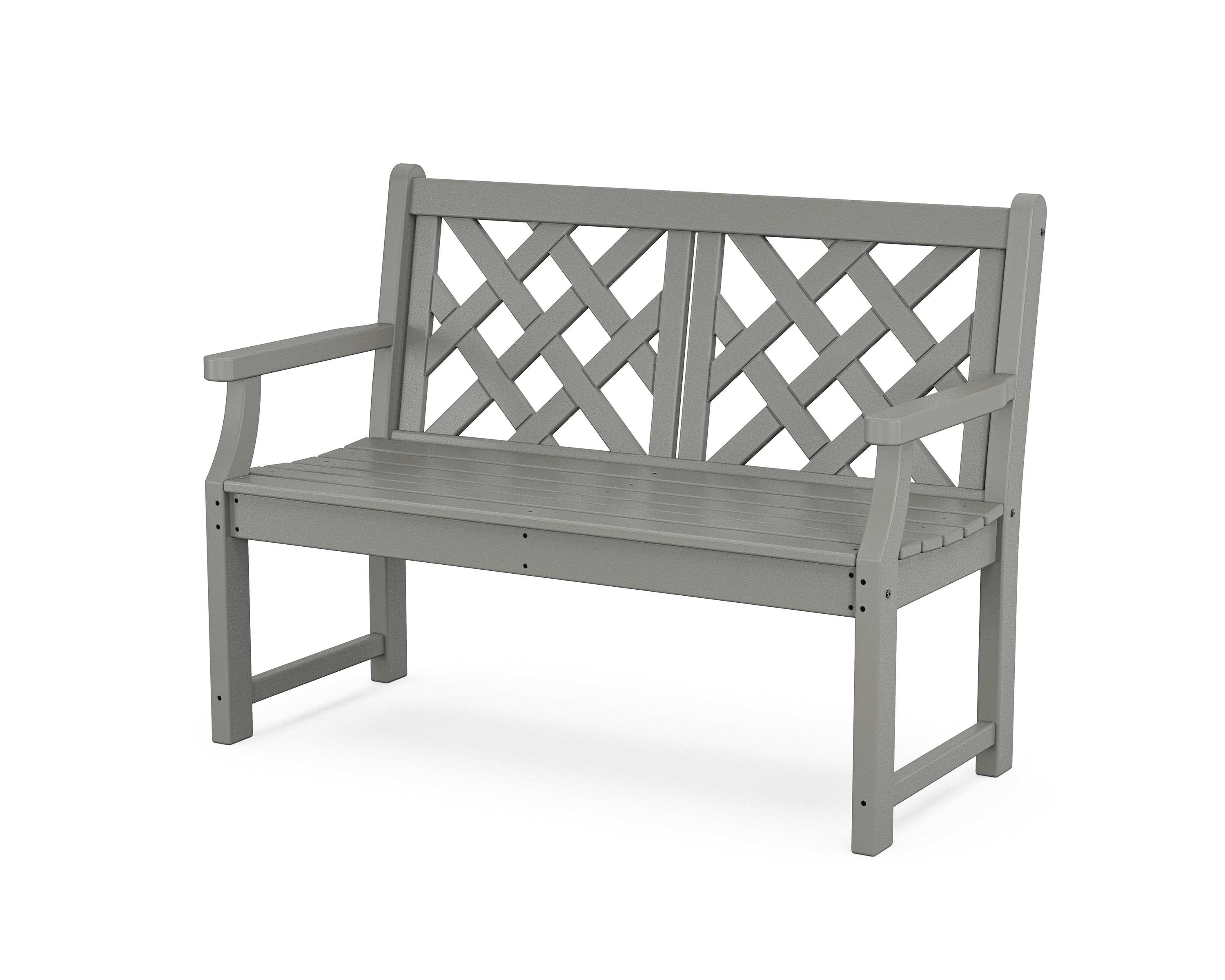 Country Living Wovendale 48" Bench in Slate Grey